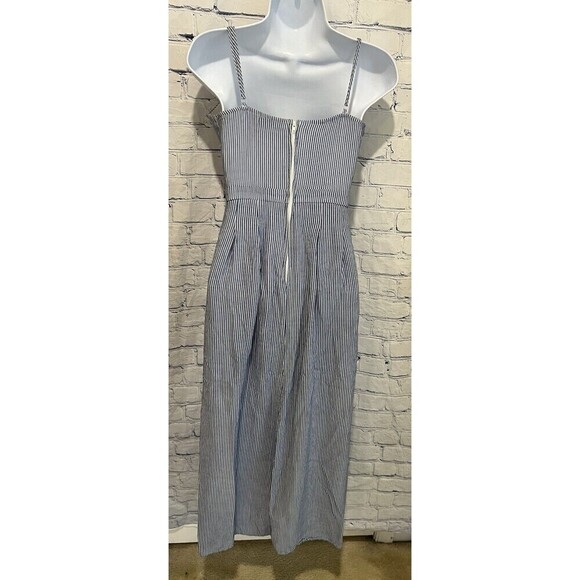 Crystal Doll blue and white stripe with patchwork roses zipper Back juniors 5 - Picture 5 of 9